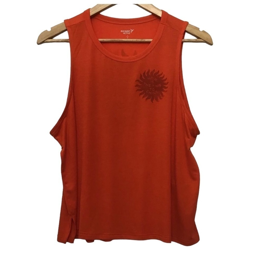 OLD Navy go dry crop muscle t-shirt  top camisole Large